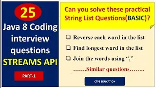 Thumbnail: Java 8 coding interview questions and answers using Streams API - Part 1