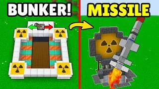 Thumbnail: ⚡WORLD'S Safest/Smart Doomsday BUNKER W/ a Working Missile! [Minecraft]