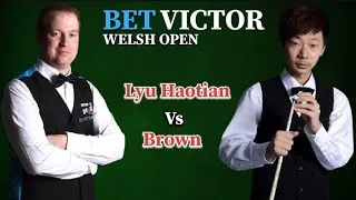 Thumbnail: Lyu Haotian vs Jordan Brown One red battle|| Bet Victor Welsh Open|| Cue Club 147