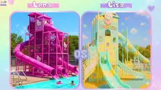 Thumbnail: ✨ Lena vs Lisa 💕 Sanrio Cute Worlds Edition 🎀#kawaii #cute #pink #kuromi  #sanrio #lisaorlena