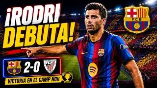Thumbnail: ¡RODRI DEBUTA CON VICTORIA! 🔥 El nuevo cerebro del Barça ya ilusiona al Camp Nou