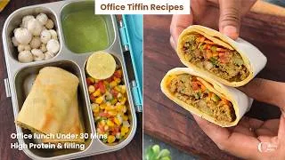 Thumbnail: लंच की टेंशन ख़त्म | Sheet pan Kebab Wrap, Sweet corn chaat | Indian Lunch Recipes | Office Lunch