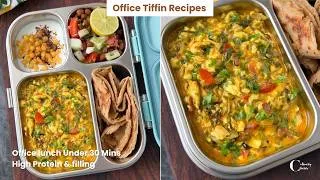Thumbnail: Palak Paneer Bhurji & Lachha paratha | Indian Lunch Recipes | Office Lunch Ideas