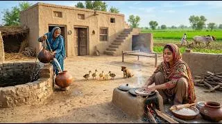 Thumbnail: Beautiful Village Women Morning Routine | Peaceful Village Life in Pakistan | Real Village Life