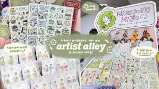 Thumbnail: preparing for an artist alley 🍀🌸 studio vlog ph