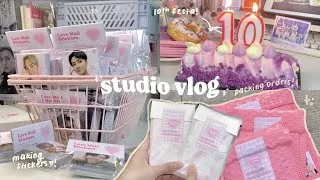 Thumbnail: small business studio vlog 💗— summer 2023 🌷🌥
