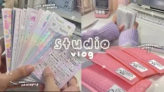 Thumbnail: studio vlog 🎨🍡 packing orders after a shop update!