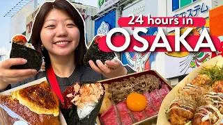 Thumbnail: WHAT TO EAT IN OSAKA, JAPAN 🍙! 24 hours eating Japanese food (breakfast, lunch, dinner & more!)