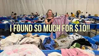Thumbnail: THRIFT WITH ME at the GOODWILL BINS | so many good finds for $10!!+ try-on haul