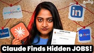 Thumbnail: How to use Claude AI for Job Search(தமிழ்)😳🔴