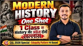 Thumbnail: Modern History for SSC CGL 2026 | Complete Modern History in One Shot | CGL Pre GS Revision