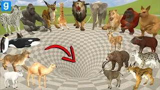 Thumbnail: I Spartan Kicked EVERY Animal Into the BIG FUNNEL… Total Chaos! (GMod)