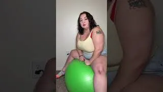 Thumbnail: Beautiful Plus-Size Woman 🔥 | Exercise Ball Workout & Fitness Routine