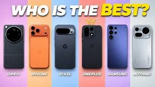 Thumbnail: iPhone 17 Pro Max vs Galaxy S26 Ultra vs Pixel 10 vs OnePlus 15 vs Oppo vs Nothing (Full Comparison)