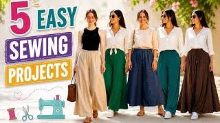 Thumbnail: Stop Buying Pants!” 5 Different Models for All Sizes (No Pattern Needed)
