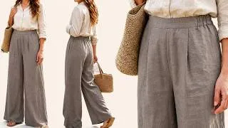 Thumbnail: Stop Buying Pants! Sew These Wide-Leg Linen Trousers (Any Size)
