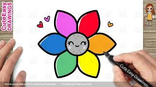 Thumbnail: How to Draw a Cute Easy Flower | Flower Drawing for Kids and Toddlers!