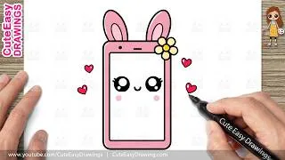 Thumbnail: How to Draw a Cute Mobile Phone | Bunny Ear Mobile Phone Drawing for Kids 