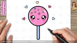 Thumbnail: How to Draw a Cute Lollipop Easy | Lollipop Drawing for  Kids and Toddlers!