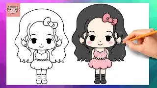 Thumbnail: How To Draw Jisoo x Hello Kitty Collab - Blackpink x Sanrio | Drawing Tutorial