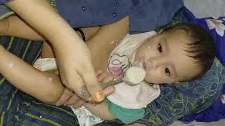 Thumbnail: 6 month birthday celebration of my baby/6 months baby taste solid food for the first time