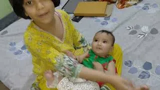 Thumbnail: 6 months baby ko feeder ki adat aise lagaen/baby k sath kaam kaise karti hun manage/baby daily vlog 