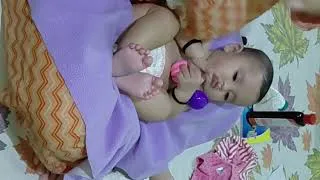 Thumbnail: Get ready with my 6 months baby/Ayat को आज गोद में लेकर मालिश किया/Baby taste ice cream first time