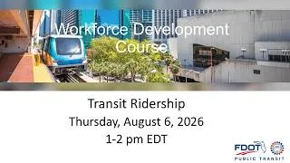 Thumbnail: Workforce Development: Transit Ridership