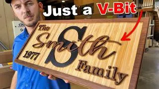 Thumbnail: This CNC Sign Looks 3D… but it’s NOT