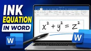 Thumbnail: How to Ink an Equation in Microsoft Word
