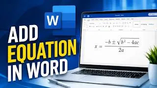 Thumbnail: How to Add an Equation in Microsoft Word