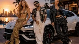 Thumbnail: Shakira x Dua Lipa x Shaggy Type Beat – “MIDNIGHT FIRE” 🔥 | Latin Pop x Dancehall 2026
