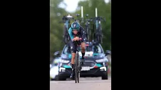 Thumbnail: Cian Uijtdebroeks wasn't best pleased after his Chrono des Nations defeat #shorts #cycling
