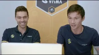 Thumbnail: Primož Roglič and Tom Dumoulin pre-Tour de France press conference (August 27, 2020)