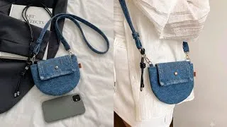 Thumbnail: 👜 Easy Bag from old Jeans No Zipper | Bolso simple desde vaqueros antiguos | Upcycled Crafs 👖✂️👜