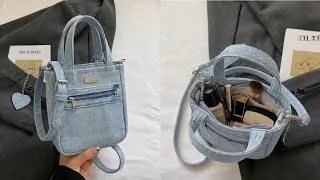 Thumbnail: 👜 Simple Bag With Zipper From Old Jeans | Bolso Simple desde vaqueros viejos | Upcycled Crafs 👖✂️👜
