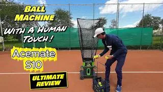 Thumbnail: 🎾 Acemate S10 Ball Machine Ultimate Review - A Human-Like Experience! 👀