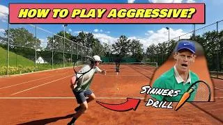 Thumbnail: 🎾 How To Play Aggressive Forehand & Backhand Using This Jannik Sinner's Drill? 💪