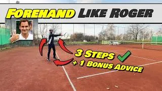 Thumbnail: 🎾 Play Forehand Like Roger Federer - 3 Simple Rules + 1 Bonus Advice 👀