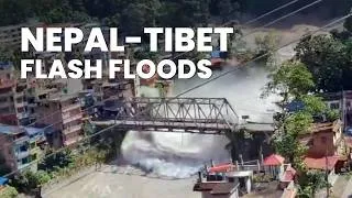 Thumbnail: Nepal-Tibet Tragedy Explained | "Ice-Rock Avalanche" triggered flash floods | DTE News