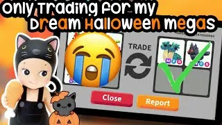 Thumbnail: ONLY TRADING FOR MY DREAM HALLOWEEN MEGAS.. (did I overpay?) #adoptme 
