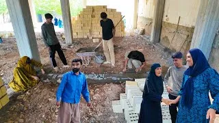 Thumbnail: "Milad & Mahin's Grand House Walls Rise! Grandma Visits & Amir Preps the Farm Post-Mountain Return!"