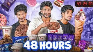 Thumbnail: Eating Only Sugar For 48 Hours 🍩⏰| Did We Survive ❓