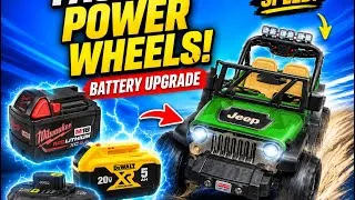 Thumbnail: BEST - How to Correctly and Safely Upgrade Power Wheels Battery (18 volts & 20 volts) w/ Soft Brake