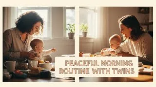 Thumbnail: Peaceful Morning Routine with Twins | Faceless Twin Parenting Video 👶👶🌅