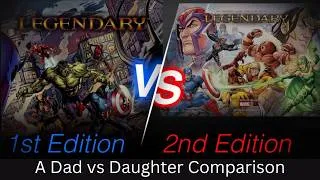 Thumbnail: Dad vs Daughter - Legendary Marvel: 2nd Edition Unboxing and Comparison