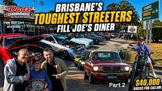 Thumbnail: Brisbane Toughest Cars filled Joe's Diner Carpark for Charity.