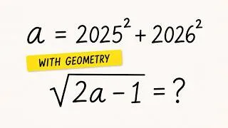 Thumbnail: A Second Geometry Proof | Geometry Meets Algebra #5
