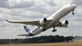 Thumbnail: GRACE  AND POWER OF THE AIRBUS A 350XWB OVER THE SKIES OF FARNBOROUGH AIRSHOW 2026 -4 K 