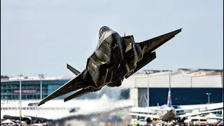 Thumbnail: UNITED STATES AIR FORCE F-35 DEMO TEAM - FARNBOROUGH AIRSHOW 2026 - 4K